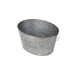 Cubo de hielo de cerveza enfriador de champán galvanizado de alta calidad más vendido con soporte de Metal de hierro y tinas de vino para bares clubes nocturnos - Product Image 2