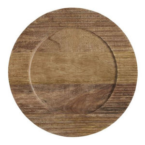 Assiette de service ronde en bois d'acacia artisanal et écologique pour la maison et les restaurants à prix raisonnable - Product Image 6