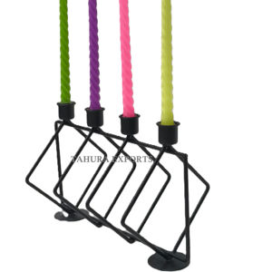 Gamme exclusive 2026 de bougeoirs en métal noir, porte-bougie, décoration de Noël et de la maison, pour cadeaux et fournitures de fête - Product Image 1