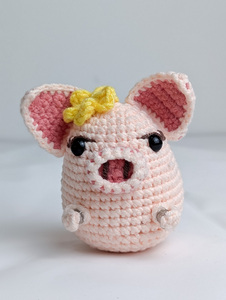JNC Macramé, Llaveros Colgantes de Ganchillo Ligeros Personalizados, Muñeco Amigurumi, Lindo y Animado, Hecho a Mano, Regalo de Aniversario, Juguetes de Animales - Product Image 2