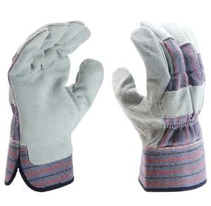 Gants de sécurité fendus en vache de haute qualité Gants de travail en cuir de protection des mains - Product Image 2