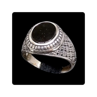 Cincin Tunangan Pria Perak Sterling dengan Moissanite Bersertifikat IGI, Desain Ramping & Elegan, Cocok untuk Pernikahan