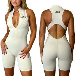 จั๊มสูทผู้หญิงแบบแห้งเร็วชุดจัมพ์สูทสำหรับผู้หญิงจั๊มสูทสำหรับผู้หญิงจั๊มสูทสีพื้นแบบสั่งทำ - Product Image 1