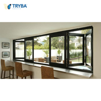Ventana Corredera de PVC Personalizable de Fábrica, Ventana Plegable para Cocina y Balcón, Función Antiviento