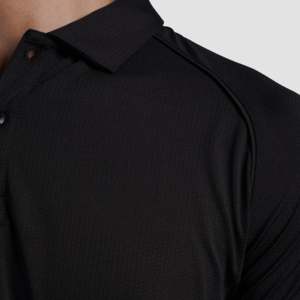 Tissu Prime 100% Polyester Spandex pour Polo Respirant Noir Taille XL Broderie Couleur Unie Technique Foncée pour Short de Golf - Product Image 5