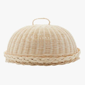 Panier de stockage de nourriture rustique panier de couverture de nourriture tissé pour la décoration de cuisine conceptions personnalisées de l'usine du Vietnam - Product Image 2