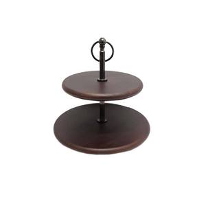 Fantaisie Design Rond En Métal En Bois Gâteau Stand De Luxe Finitions Naturelles De Mariage Fête D'anniversaire Présentoir En Gros En Vrac - Product Image 4