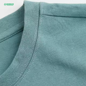 Nouveaux T-shirts pour hommes en polyester/coton, imprimés avec logo personnalisé, écologiques, respirants, coupe ample, taille plus, 210g, 2025 - Product Image 3