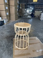 Ensemble table et chaises en rotin et bois de haute qualité pour l'extérieur, style moderne, pour chambre, salon, parc et hôtel, fabriqué au Vietnam