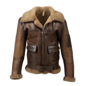 Vestes en cuir formelles élégantes de haute qualité avec col montant et logo avant écologique et imperméable - Product Image 1