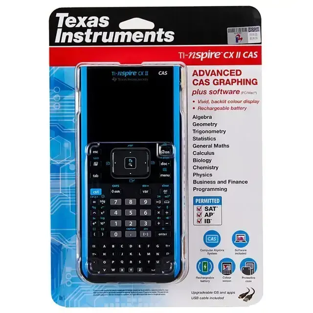 Original Brand New Texas Instruments TI-Nspire CX II CAS Color Graphings Calculator