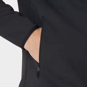 Haute qualité hommes athlétique Golf à capuche léger imperméable 1/4 quart fermeture éclair col hiver poids lourd Anti-rides sport - Product Image 5