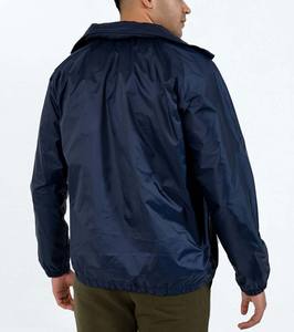 Wholesale High Quality Men's <b>Waterproof</b> Hooded <b>Packable</b> Windbreaker <b>Lightweight</b> Full Zip Climbing <b>Jacket</b> - Product Image 4
