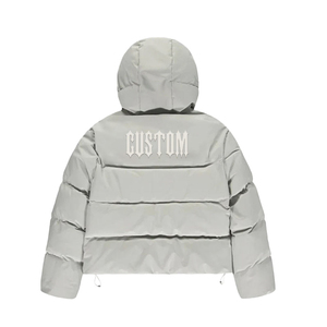 OEM Vente en gros Veste bouffante à capuche détachable pour l'hiver, décontractée, veste personnalisée imperméable en duvet ripstop pour hommes - Product Image 3