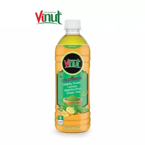 470ml VINUT Hot Sale Good Smell Sweet No Preservatives bottle Cold Brew Slightly Sweet Lemon Matcha Plus Green Tea