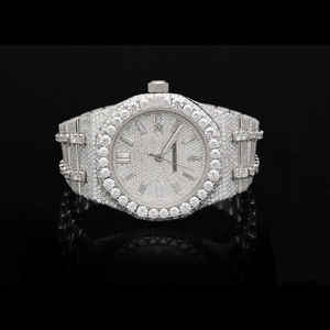Lujo Hip Hop estilo 30 quilates VVS Moissanite Diamante tachonado reloj helado banda de acero inoxidable alto envejecido Eta mejor último - Product Image 1