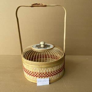 Multi-Function <b>Bamboo</b> Storage Basket with Handles Folk Art Craft Handmade China Origin VGREENART - Product Image 3
