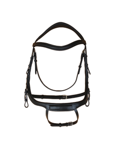 Venta caliente 100% Bridas de caballo ecuestre de cuero genuino con acolchado suave Productos ecuestres Arnés de caballo Brida Halter - Product Image 3