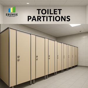 Parois de séparation pour salles de bain et cabines de toilettes EBUNGE en panneaux HPL commerciaux pour spas et hôpitaux - Product Image 6