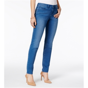 Jeans Skinny da Donna Style & Co, Modello Curvy, Blu Denim, Vita Bassa, Stile Bootcut Svasato, Taglia 4 - Product Image 1
