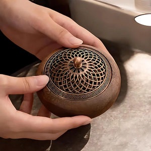 Brûleur de Oud Bakhoor en bois de qualité supérieure pour l'affichage du Ramadan arabe Brûleur de Bakhoor en bois élégant pour la décoration de printemps - Product Image 1