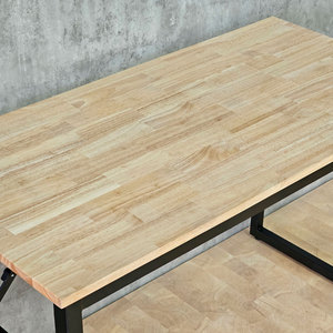 120x60cm Foldable <b>Desk</b> with <b>Folding</b> Legs Made of Rubberwood Model SPD68177 - Product Image 4
