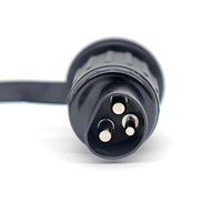 Connecteur de remorque à 3 broches Fiche et prise 3 voies DIN 9680 Accessoires de remorque Pièces détachées pour véhicule agricole