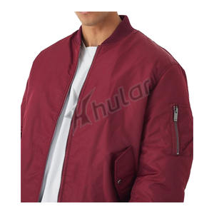 Vente en gros Blouson aviateur d'hiver matelassé de luxe pour hommes style de rue personnalisé avec col montant - Product Image 6