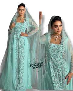 Nouvelle Robe de Soirée de Luxe de Haute Qualité, Style Empire, Coupe Trapèze, Broderie Perlée en Cristal, Manches Classiques, Couleur Unie, pour Banquet - Product Image 2