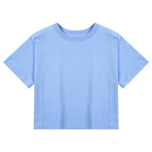 Diseño personalizado OEM al por mayor de ropa de mujer impresión digital de manga regular de las mujeres camisetas de cuello redondo para las niñas - Product Image 5