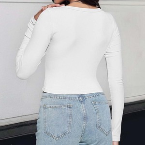 Clothing Manufacturer Custom Nylon Customize T Shirt Women Cotton Women's T-shirts Crop <b>Top</b> Women's T-shirts Sexy - Product Image 6