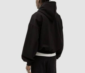 Sudadera con capucha Unisex de algodón pesado de talla grande, ropa de calle, invierno, informal, logotipo personalizado, Polar, transpirable, 100% algodón, para hombre - Product Image 3