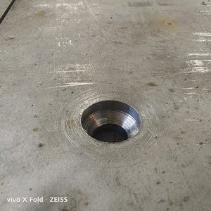 Staalplaat gaten lasergesneden geperforeerd anti-corrosie gepoedercoat op maat gemaakt inlegplaat lassen ponsen snijden diensten - Product Image 5