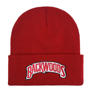 Gorro de Invierno Unisex Backwoods, Estilo Hip-Hop, Gorro de Punto Cálido, Estilo con Letras, 100% Acrílico, Ajustable, Colores Personalizables - Product Image 4