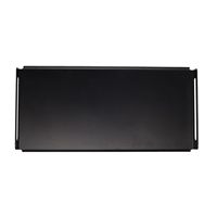 Plateau décoratif en métal noir de luxe avec poignée incurvée, plateau de service pour table basse, décoration de mariage, décoration de fête, style moderne pour la maison, fait main