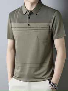 Polo de Algodón de Alta Calidad con Logotipo Personalizado, Ropa de Exterior, Polo Deportivo Informal de Punto Cómodo para Hombre - Product Image 6