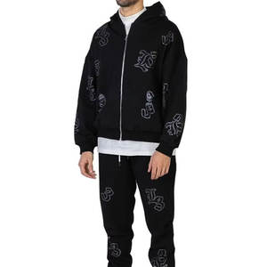 Survêtement à Capuche 100% Coton Léger 500 GSM Respirant à Séchage Rapide Personnalisé Vente en Gros de Vêtements de Rue pour Hommes et Femmes de Haute Qualité - Product Image 2