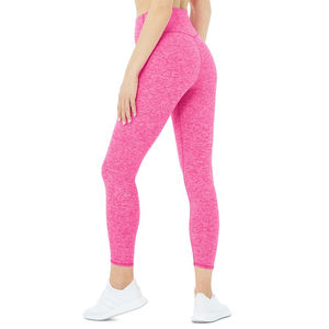 Pantalones deportivos transpirables de cintura alta para mujer, venta al por mayor, mallas de entrenamiento de Yoga para correr, gimnasio, ejercicio para deportes de entrenamiento - Product Image 1