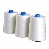 Manufacturer 30S/1 Polyester Lien Poly super Sewing Ring Weaving Yarn Raw White 100% Polyester Yarn Lien Poly super