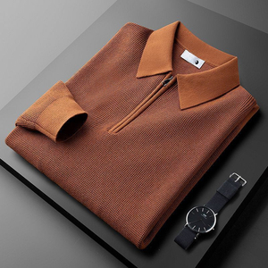 เสื้อสเวตเตอร์ผ้าแจ็คการ์ดลายสก็อตสำหรับผู้ชาย, เสื้อกันหนาวให้ความอบอุ่นในฤดูหนาวผ้าเทอร์รี่ทรงหลวมซิปหน้าสำหรับฤดูใบไม้ร่วง - Product Image 2