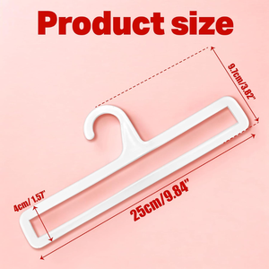 Paquete de 10 colgadores de toallas de plástico multicapa para pantalones, organizador de armario, colgador de ropa para ahorrar espacio para bufandas, pantalones vaqueros - Product Image 5