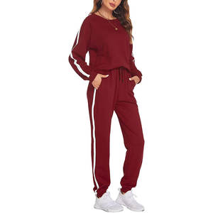 Vêtements d'entraînement pour femmes fabriqués par un fabricant OEM, en coton lourd 100%, survêtement de jogging grande taille, sweat-shirts décontractés personnalisés - Product Image 1