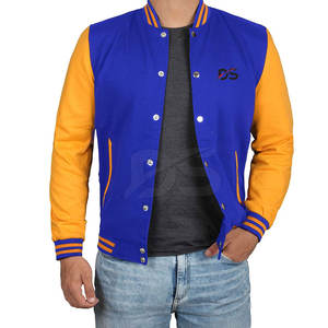 Veste de survêtement pour homme de haute qualité à séchage rapide avec logo personnalisé sur le devant en tissu coton/laine Street Wear - Product Image 1