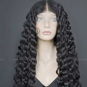 Vente en gros d'extension de cheveux Remy vietnamiens 100% cheveux humains océan tissage ondulé profond du Vietnam fournisseur de cheveux à trame unique - Product Image 1