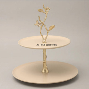 Support à gâteau en bois de couleur marron design, cuisine et pâtisserie, 3 étages, forme ronde, grand format - Product Image 5
