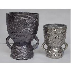 Jarrón de mesa moderno de alta calidad, jarrón de Metal de aluminio con acabado de latón y plata, mesa decorativa, decoración del hogar, artesanías de Metal elegantes - Product Image 4