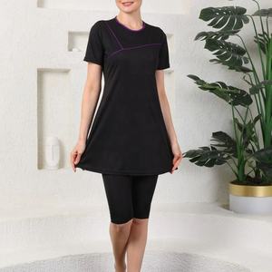 Ensemble Burkini Personnalisé 2026 pour Femme – Maillot de Bain 2 Pièces à Logo Frontal Coupe Haute Séchage Rapide – Meilleure Vente - Product Image 1