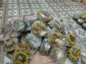 Bolsos de Mano de Diseño Exclusivo Hechos a Mano con Patrón de Piedras de Mosaico para Novias, Damas de Honor, Fiestas Nocturnas - Product Image 4