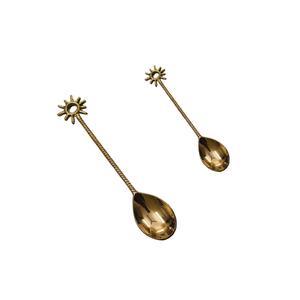 Cuillère longue et petite cuillère en argent pour la maison et l'hôtel, couverts de haute qualité avec polissage et laque - Product Image 2