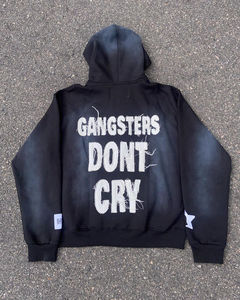 High Quality Distressed Embroidery Hoodies for Men OEM Cotton Blended Thermal Hoodies for Men Best Selling Embroidered Hoodies - Product Image 5